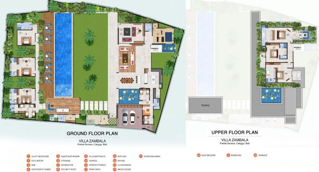 Villa Zambala Floor Plan